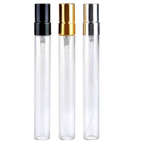 Großhandel heiße 200 stücke 10 ml Glas Leere Nachfüllbare Spray Parfüm Flasche Kleine Parfum Zerstäuber Parfüm Probe Fläschchen LX7741