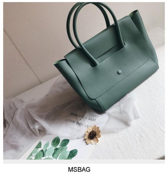 

ручная сумка 2019 новый личи pattern простые усмешки сумка soft big женская