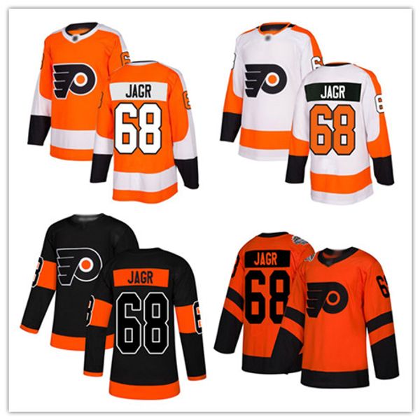

68 jaromir jagr jersey men's philadelphia flyers premier orange black women's youth alternate breakaway white fanatics hockey jers, Black;red