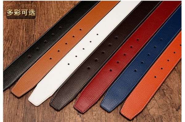 

2020 горячих мужская кожа гладкой пряжки пояса, корейский стиль перфорированной ленты, двухсторонние перфорированный коровьей слово отправит, Black;brown