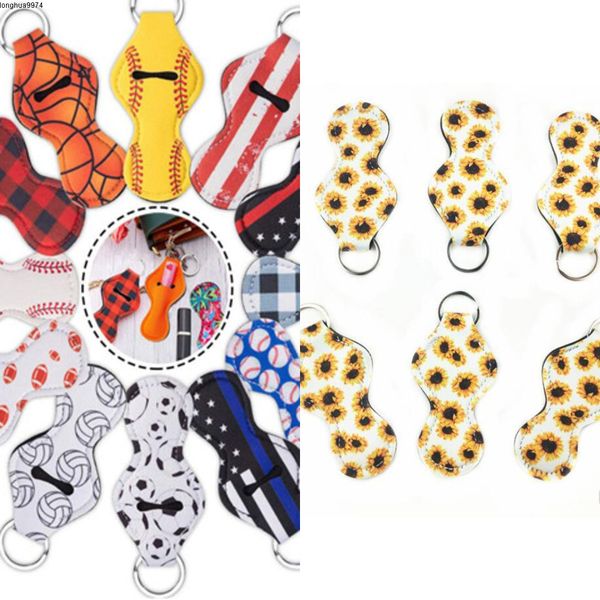 

set key chain cartoon printed lipstick key chain with metal ring novelty holiday party gifts wy408q-2, Silver