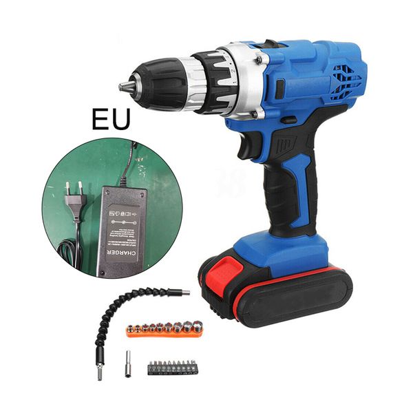 

set screwdriver head 36v electric cordless drill screwdriver led 2-speed li-ion battery tool set user manual dual range variable