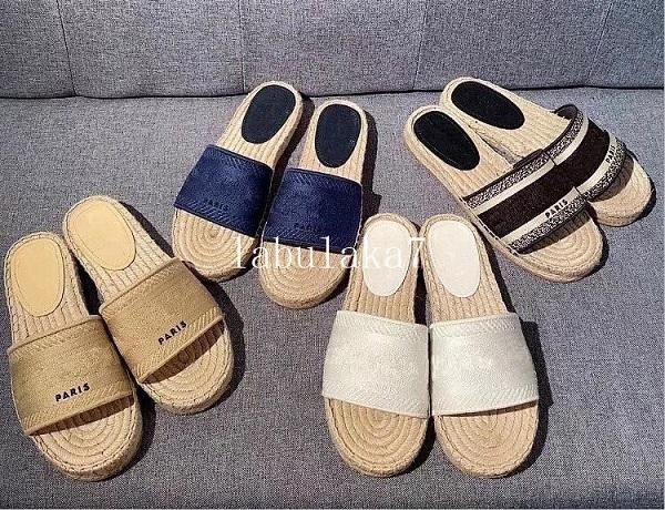 

2020 new slippers designer sandals slides designer shoes designer flip flops for woman with box shoe, Black