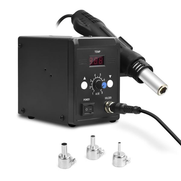 

2-in-1 600w 110v/220v soldering station digital display desoldering station air gun machine maintenance air-guns