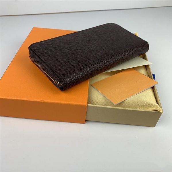 

fashion women luxury wallets lady famous pu leather wallet purse single zipper classical purse with orange box 60020, Red;black