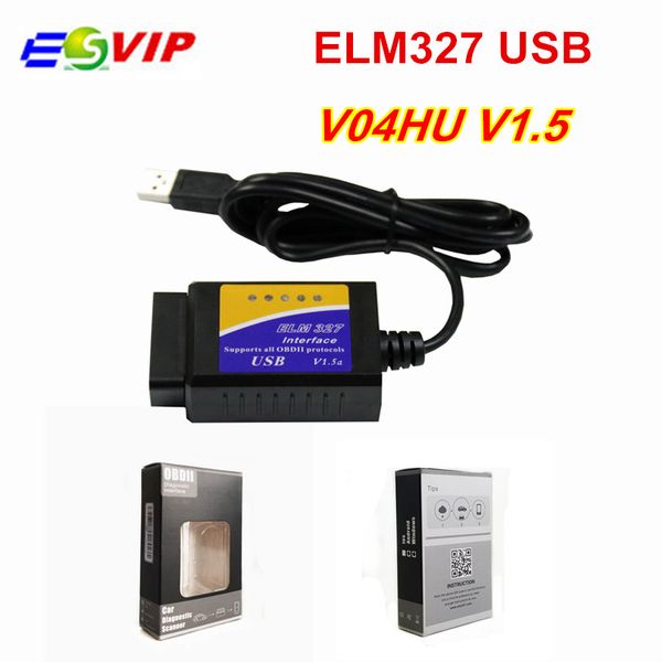 

v04hu elm327 usb v1.5 pic18f25k80 obd2 car diagnostic scanner elm 327 obdii diagnostic tool elm-327 obd 2 code reader scanner