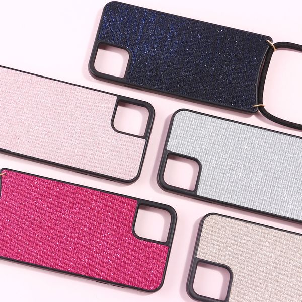 

для iphone 11 pro phone case xs max хг текстуры кожи блеск 6 7 8 x plus luxury shoulder талреп сотовый телефон случаи