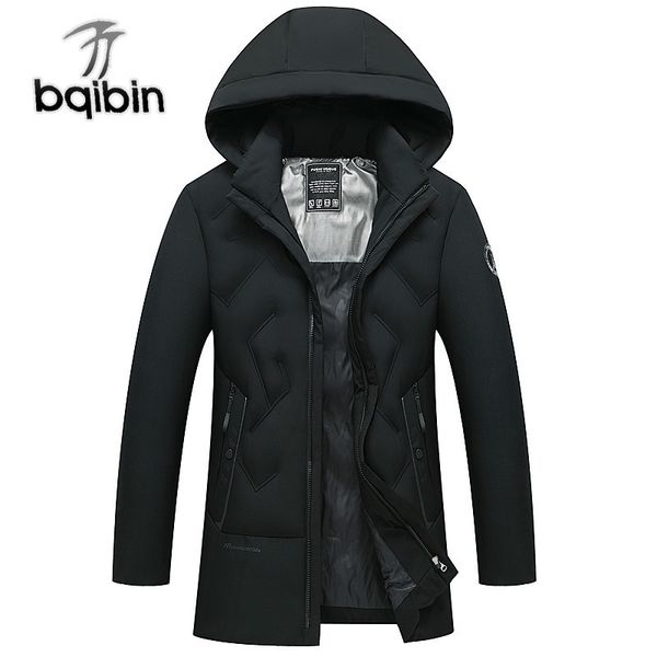 

new winter jacket men thicken warm parka men fashion hooded casaco masculino casual coats windproof outwear j643, Black