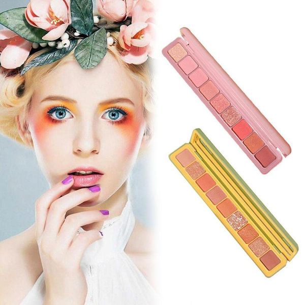 

алмазные сияющий 9 паллет цвета глаз тени pallette comestics макияж матовый shimmer блеск l5k7