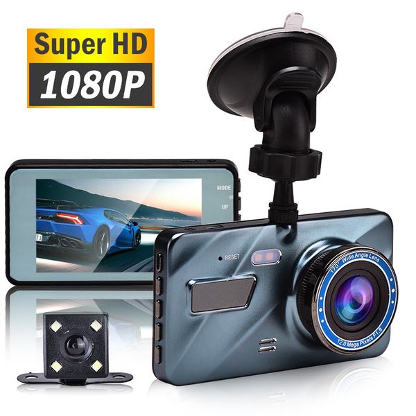 

multifunctional car dvr camera 3.6 inch 1080p hd dash cams video recorder 170Â° night vision auto camcorder with rearview cameras