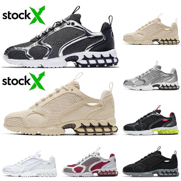 

stussy x nike air zoom 2020 кроссовки увеличить спиридон caged 2 тройной белый лимонный venom pure platinum дышащие женские мужские кроссовк