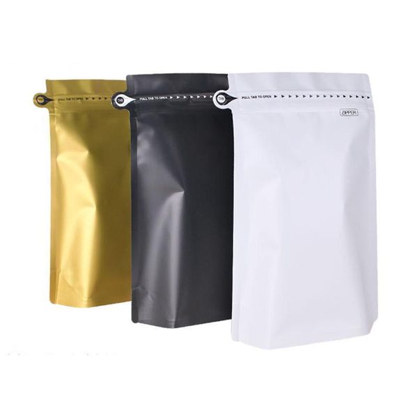 

20pcs 250g coffee bag creative shaped aluminum foil ziplock bag dried fruit nuts storage organizer
