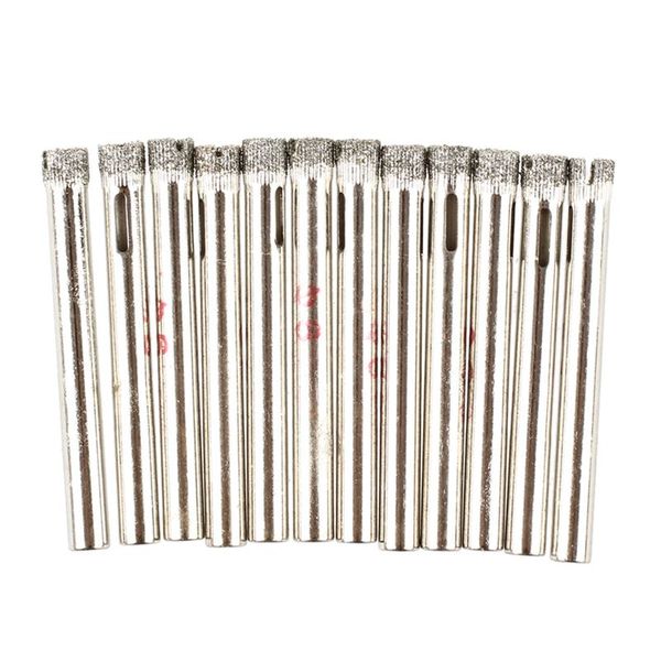 

6mm 15/64" diamond tool drill bit ceramic tile glass hole saw 12 pcs