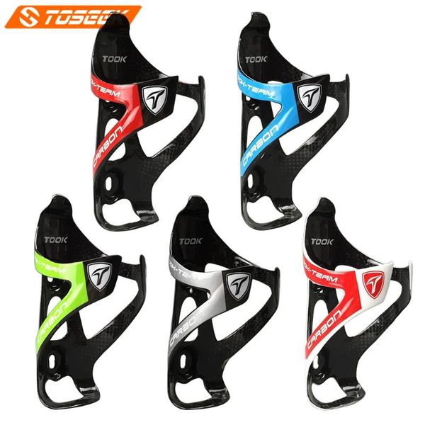 

toseek bicycle bottle holder full carbon fiber water bottle cage bike accessories 25g 3k glossy finish