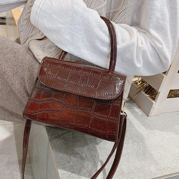 

сумка мини кожа crossbody сумки для женщин 2020 цепи плеча сумка леди путешествия кошельки и сумки cross body #t1g