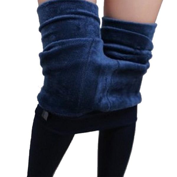 

wholesale- 2017legging warm pants trend knitting winter new high elastic thicken lady s jeggings skinny pants for women hddk011, Black