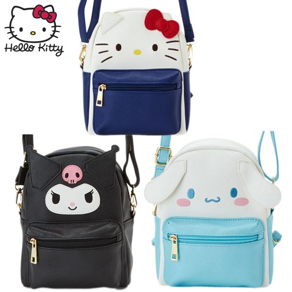 

hello kitty cute cartoon bag hellokitty fashion women single shoulder waterproof pu leather girls clutch children plush backpack