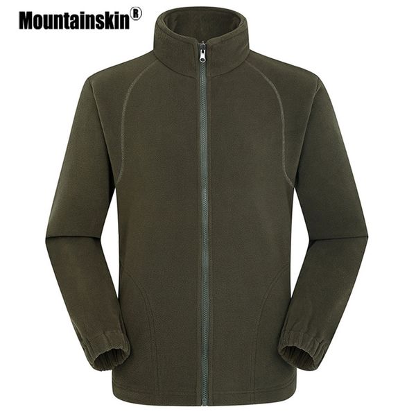 

mountainskin men's women's winter fleece jackets solid casual softshell thermal men coats fashion female brand clothing sa424, Black;brown