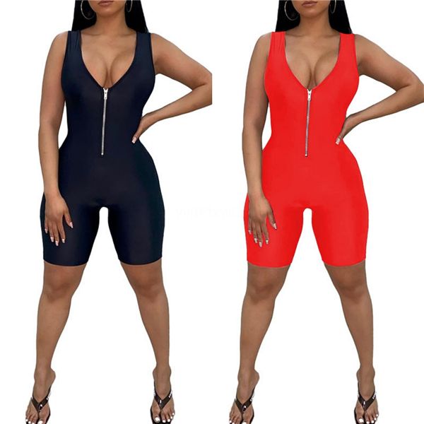 

summer casual white jumpsuits 2020 high waist rompers womens jumpsuit backless wooden waist belt jumpsuit bodysuit women y19051501 #6166, Black;white