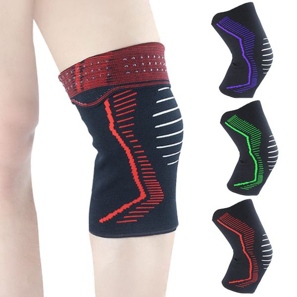 

knee support professional protective sports knee pad breathable bandage brace basketball tennis cycling cy01, Black;gray