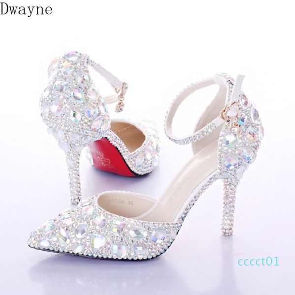 

women pumps cow muscle red bottom high heels pointed toe red sole wedding shoes size 9 heels plus size 35-41, Black