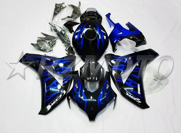

new abs motorcycle full fairings set fit for honda cbr1000rr 2008 2009 2010 2011 08 09 10 11 cbr1000 1000rr fairing set flame blue