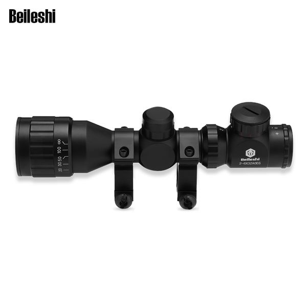 

beileshi 2 - 6 x 32aoeg outdoor hunting tactical telescope fast optical sight with scope sunshade