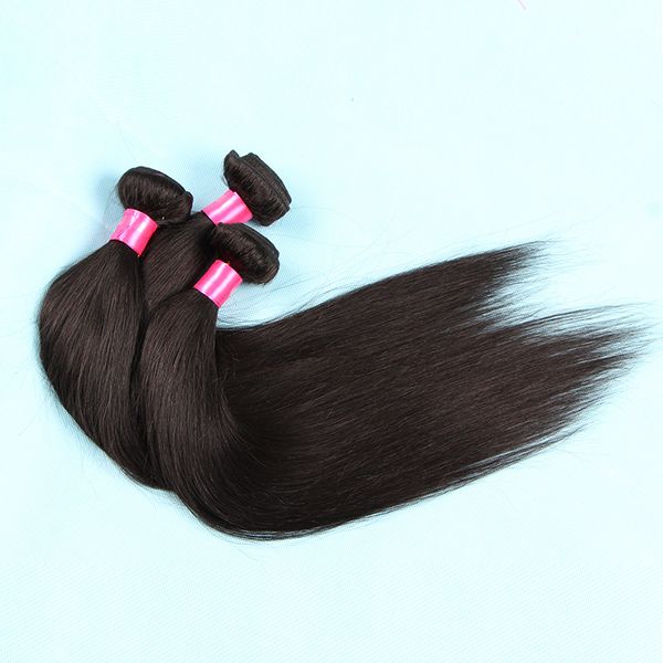 

dhl fedex silky straight human hair weft 100g/piece 3-4pcs/lot unprocessed virgin peruvian hair weaving, Black