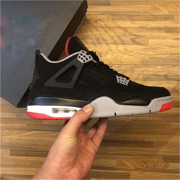 

2019 air authentic og 4 bred black cement retro fire red white grey summit 4s iv men women basketball shoes sports sneakers 308497-060