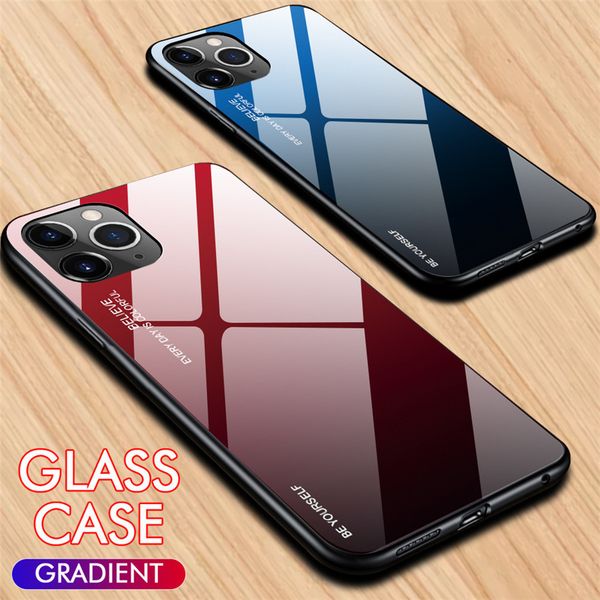 

Gradient color ca e for iphone 11 11pro 11pro max 8 7 6plu tpu gla cellphone iphone ca e for um ang galaxy 10 a9 note 10