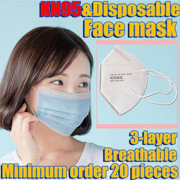 

disposable kn95 face mask ffp2 masque mascherine mascarillas plenty stock 3 layer anti-bacterial anti dust elastic ear loop masque 3m