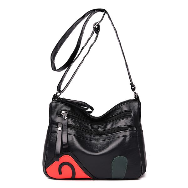 

women soft pu leather messenger bag zipper casual shoulder bags designer female crossbody bag sac a main #yjg
