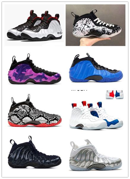 

big kid penny hardaway halloween glitter galaxy mens basketball shoes obsidian blue youth sneakers shoe sparpie tiger stripes tennis shoes, Black