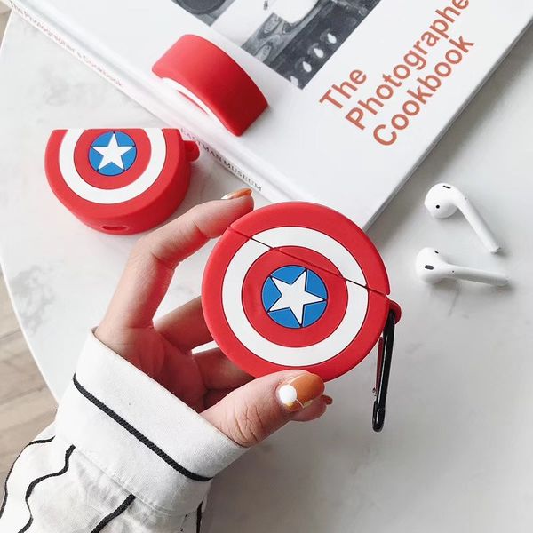 

air pods 2 cute accessorios silicone cartoon earphone cases for airpods wireless bluetooth headset soft cover