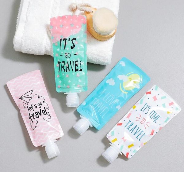 

5pcs travel folding emulsion packing bag