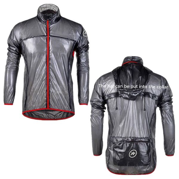 

2020 super lightweight cycling rain jacket windproof high breathable fabric waterproof cycling jacket outdoor jersey, Black;red