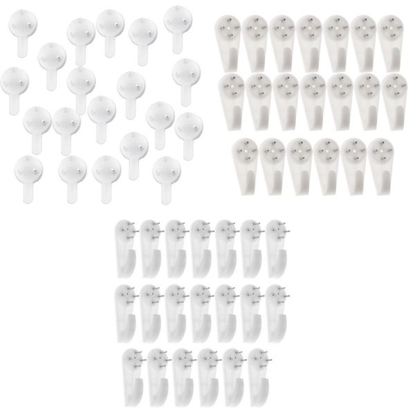 

60x multi function s l xl hardwall picture frame hanger hanging hooks fixing