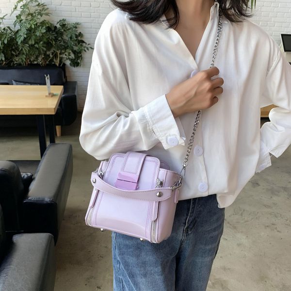 

2020 new korean version of shoulder bag women's casual fashion messenger chain bag handbag