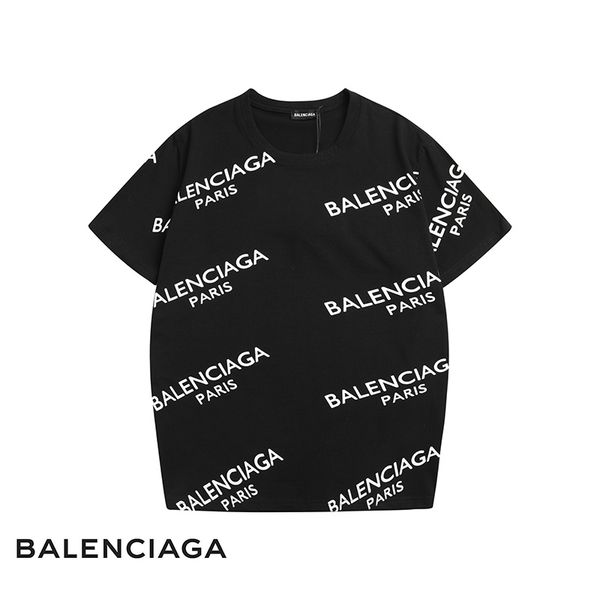 

New 13 aaa 13 balenciaga cotton boutique men women fa hion ca ual hort leeved t hirt polo hirt 1, White;black