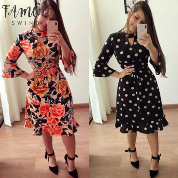 

женская одежда с длинным рукавом цветочные партии вскользь платье мини вскользь новых женщин lady бинты bodycon, Black;gray