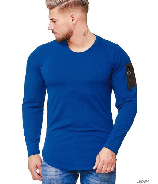 

mens designer t shirt men's wear season t shirt leisure trend men long sleeve t shirtg8uqh, White;black