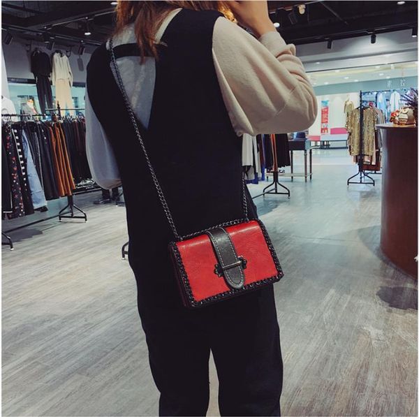 

designer handbags pu leather handbags classsic style women chain bags shoulder flap bag black green cross package bags #b2i2