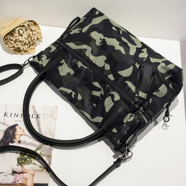 

Fashion Camouflage Women Handbag High Quality Oxford Cloth Shoulder Bags Large Capacity Man Briefcase Bag