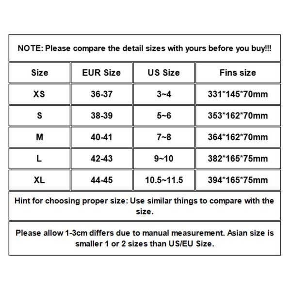 

af-680 long fins full foot swimming snorkeling flippers training diving equipment outdoor water sports faster speed new beach shoes