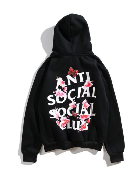 

assc mens designer hoodie trendy sweatshirt sakura butterfly hoodie men and women lovers hoodie sweatshirt casual sweatshirt, Black