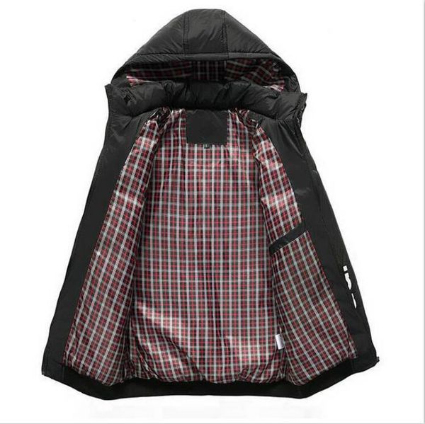 

classic brand down jacket for mens jackets winter mens designer jackets luxury hooded down coat outerwear mens warm jackets parka m-5xl, Black