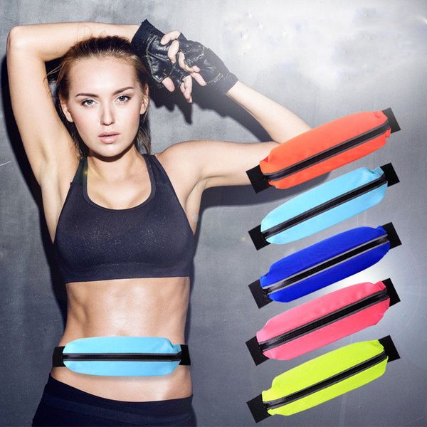 

waterproof sport runner waist bum bag running jogging belt pouch zip fanny pack