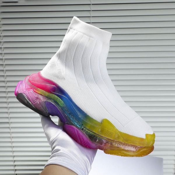 

2019 new platform designer vintage luxury shoes triple women sport run shoes black/white/pink/blue genuine leather ing
