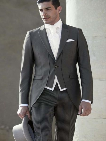 

индивидуальные (куртка + брюки + жилет) мужской смокинг жених свадебный хвост классический 3 шт платья одеваются, White;black