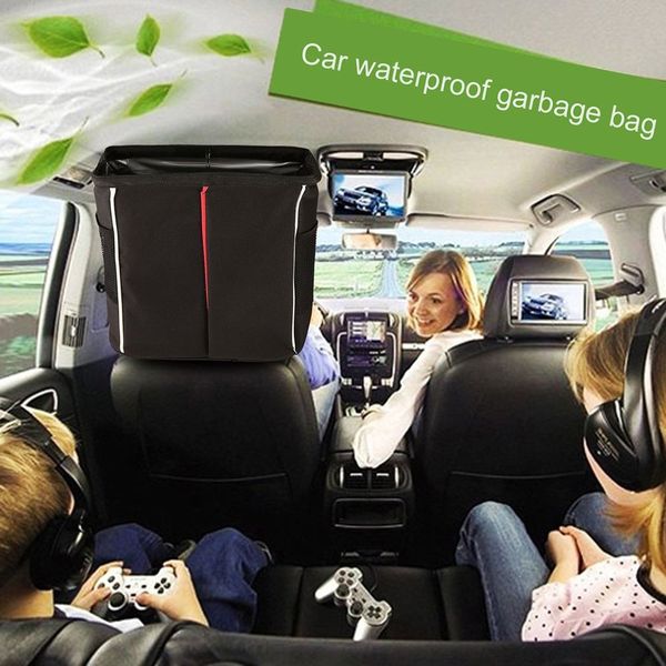 

folding car trash can car child hanging bag chair back storage bag waterproof snack waterproof storage